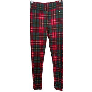 Lucky Brand Loungewear Leggings Womens Small Plaid Red & Green Plaid
